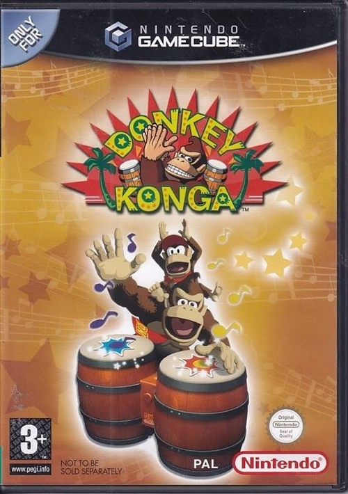 Donkey Konga - GameCube spil (B Grade) (Used) (eng)
